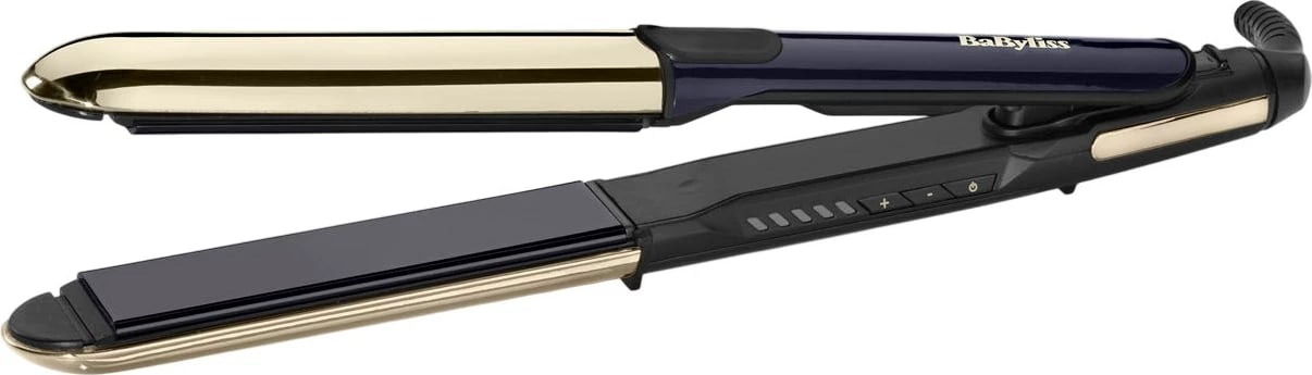 Hekur drejtimi flokësh Babyliss ST484E, pllaka qeramike, 5 nivele nxehtësie, zi/ari