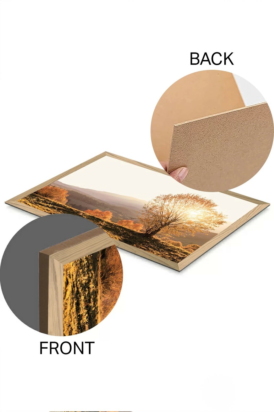 Pikturë dekorative, Wallity, Tekhammdf48, shumëngjyrëshe, 33x48cm