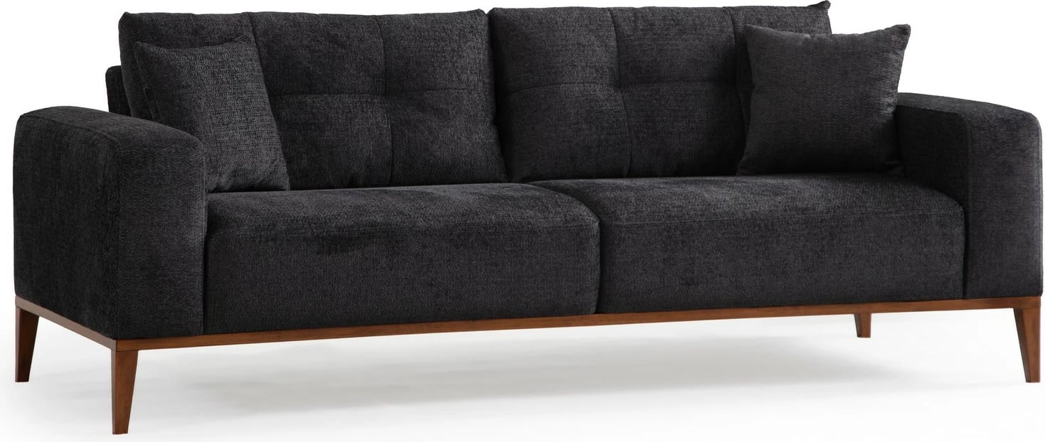 Divan-krevat treshe, ngjyrë antracit, Sinor 3 vendesh