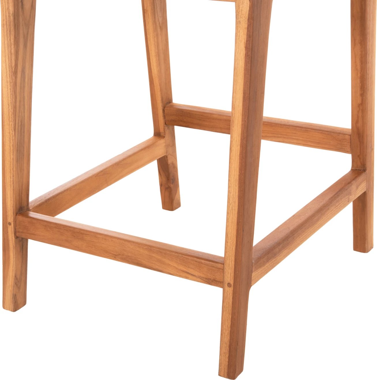 Karrige për bar WALTER FH9842 dru tik, ngjyrë natyrale, rush-matt, 46x55x96 cm