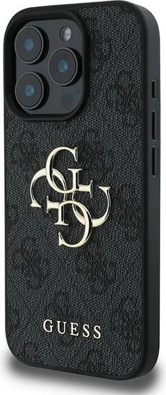 Mbështjellës Guess 4G Big Logo për iPhone 16 Pro, 6.3", i zi