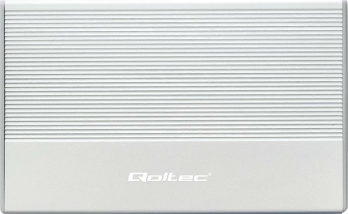 Kasë Qoltec 52278 për SSD/HDD 2.5", USB 3.0, 2TB, Argjendtë