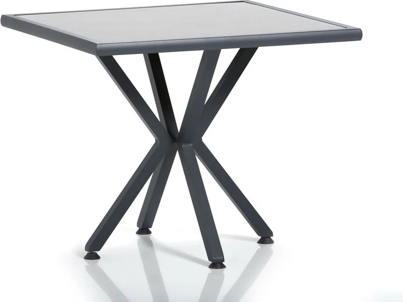 Tavolinë kopshti Hanah Home, Samara 2, gri, e zezë