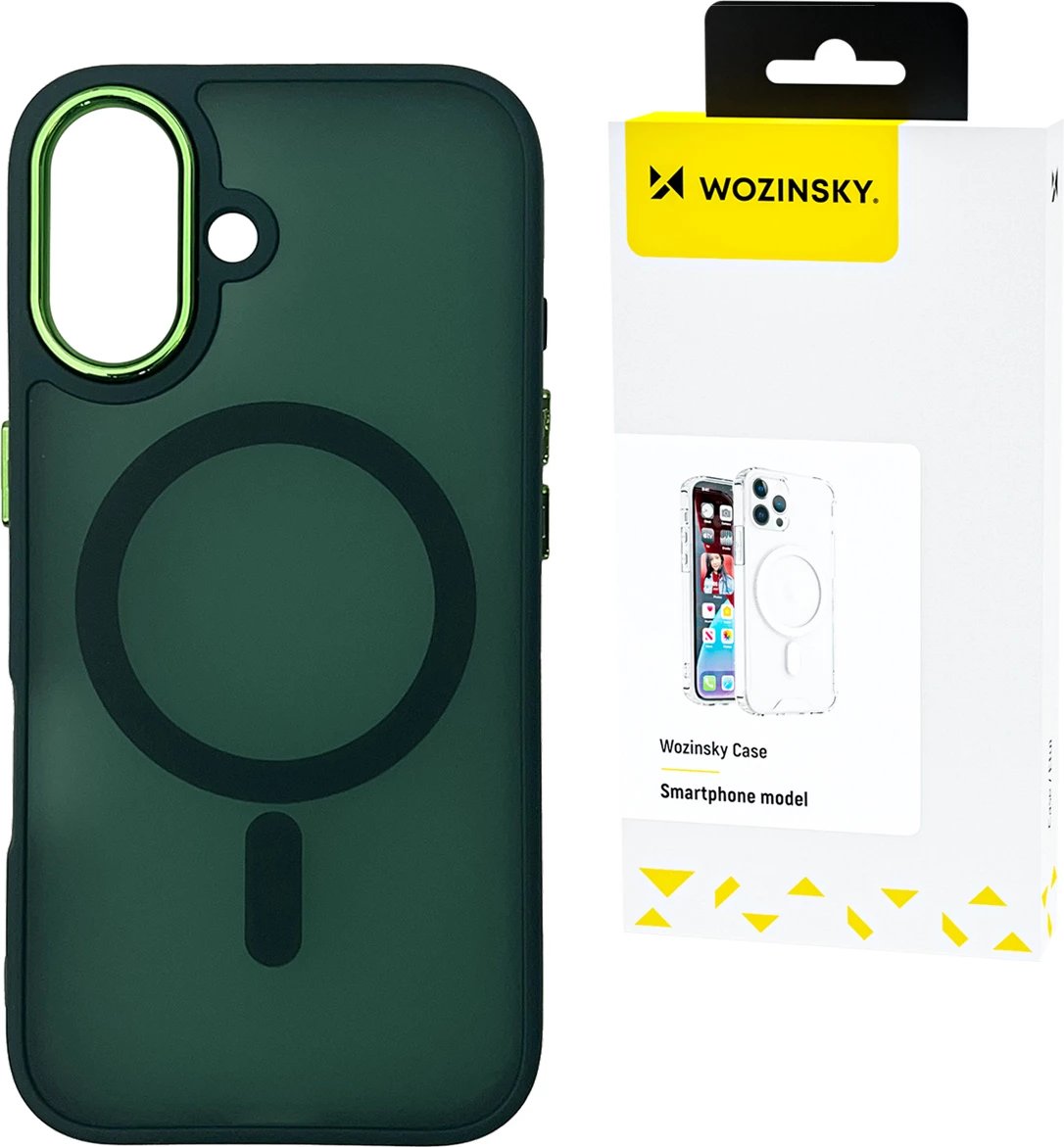 Mbështjellës Wozinsky Fashion Case MagSafe për Samsung Galaxy S25+, e gjelbër