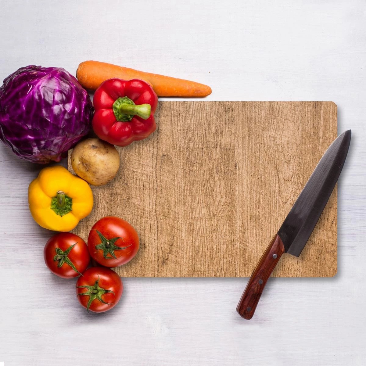 Dërrasë prerëse xhami, Hermia, Ckt30 - 2535, shumëngjyrëshe, 25x35cm