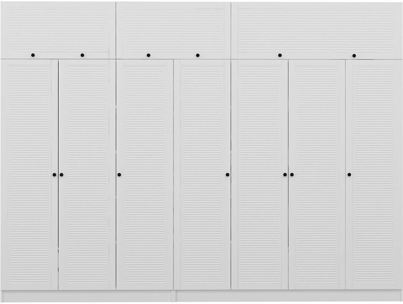 Dollap i bardhë për rroba, Skye Decor Minar Kale - 8406, 315x235x52cm