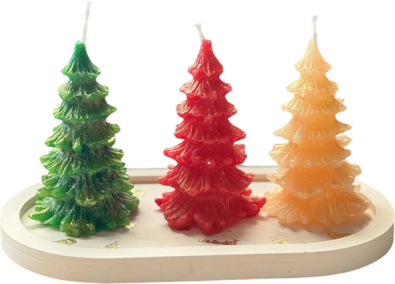 Set qirinjsh (4 copë), Evila Originals, set qirinjsh për Krishtlindje