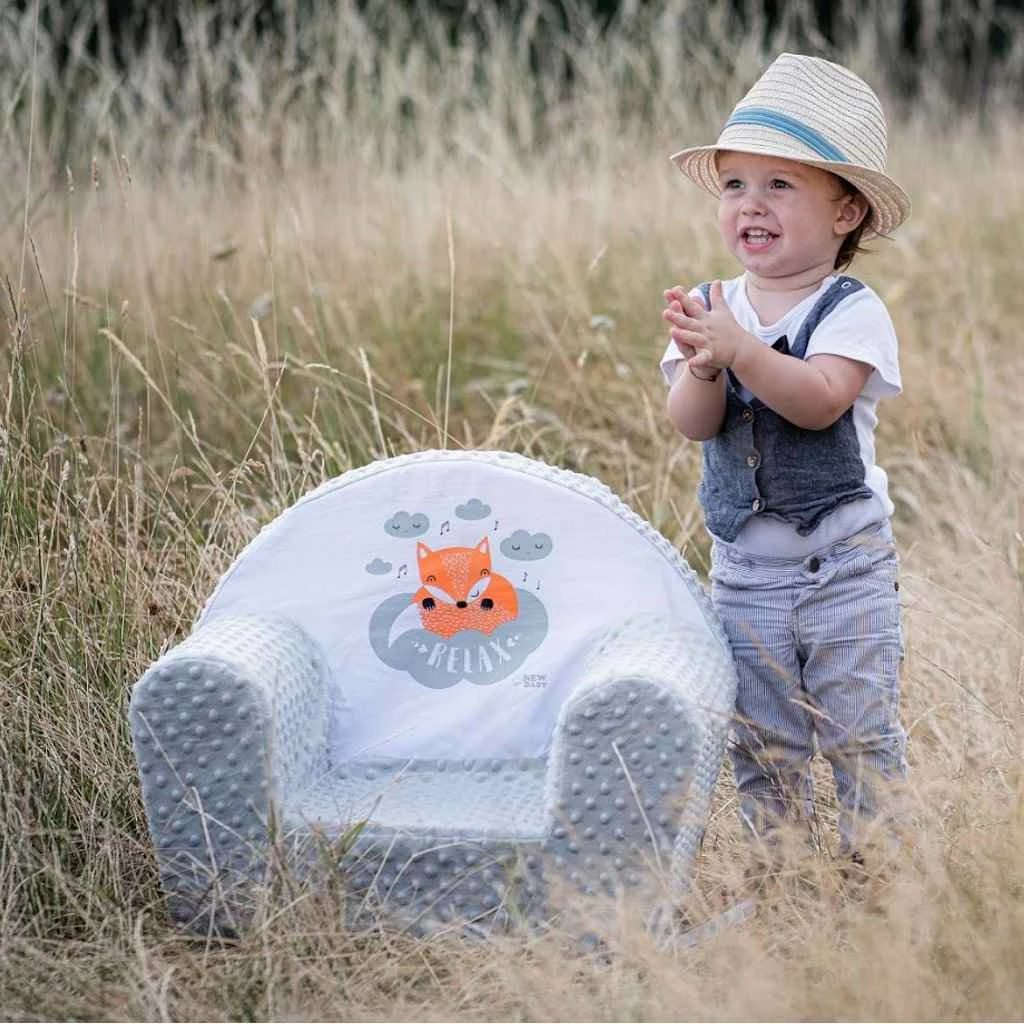 Kolltuk fëmijësh New Baby Liška minky i butë me mbulesë të heqshme 42x53 cm mentë