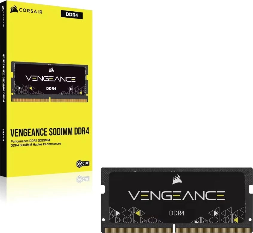 RAM Memorje Corsair Vengeance DDR4 SODIMM, 16GB, 3200MHz, CL22, për laptop, e zezë