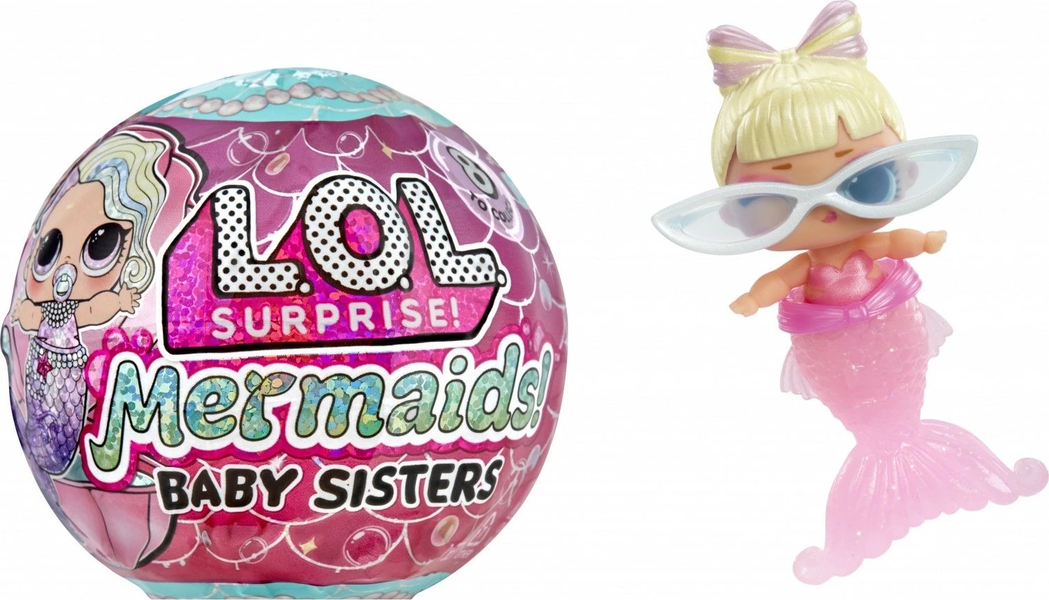 Lodër L.O.L. Surprise Mermaids Baby Sisters, MGA, plastikë, për vajza, 1 copë