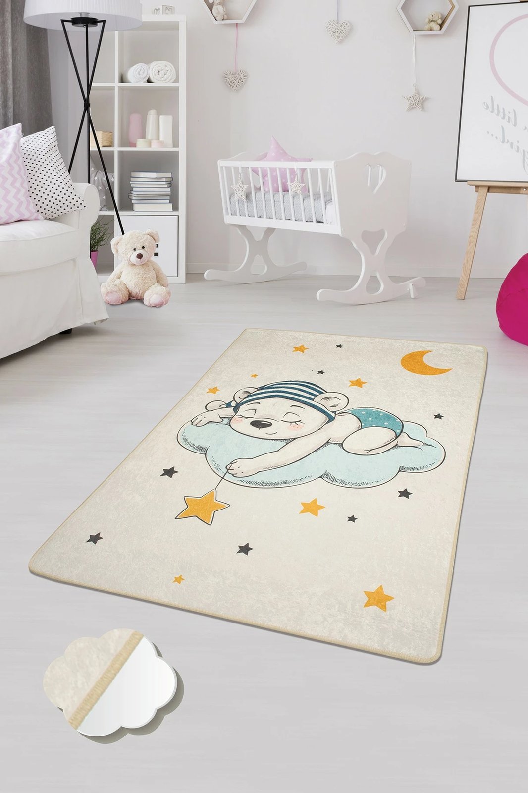 Qilim për fëmijë, 100x160cm, Hypnose Sleep, ecru, shumëngjyrësh