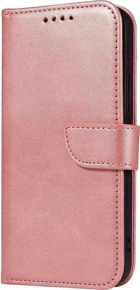 Mbështjellës Hurtel Magnet Case për Samsung Galaxy A73, me kapak dhe funksion standi, Rozë