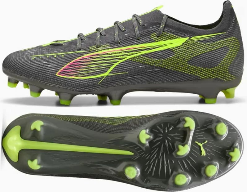 Atlete futbolli për meshkuj Puma, të hirtë