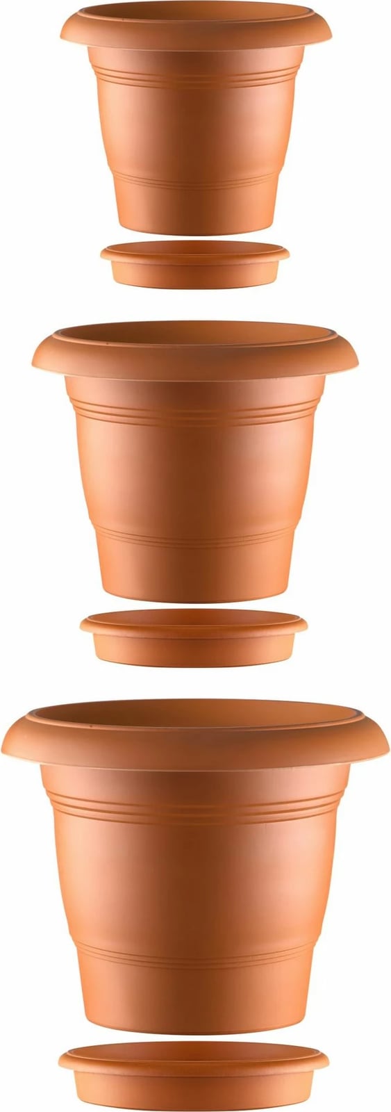 Set vazoje dekorative, ngjyrë kafe, Aberto Design, ANTSKS-3