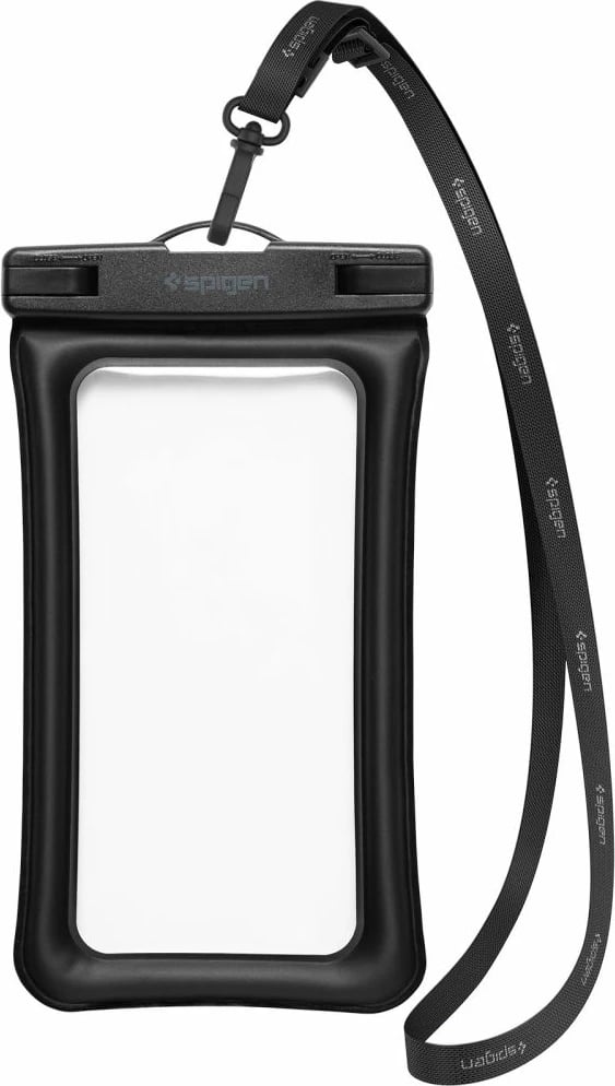Set çantë beli dhe mbështjellës telefoni Spigen Aqua Shield A621, IPX8, e zezë