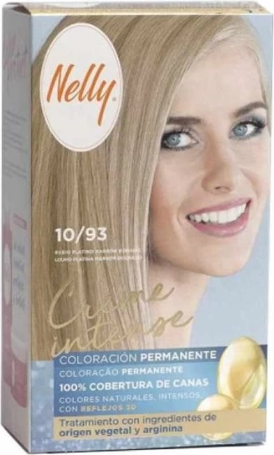 Ngjyrë flokësh Nelly Creme Intense Tint 10/93 platinum blonde golden brown unisex