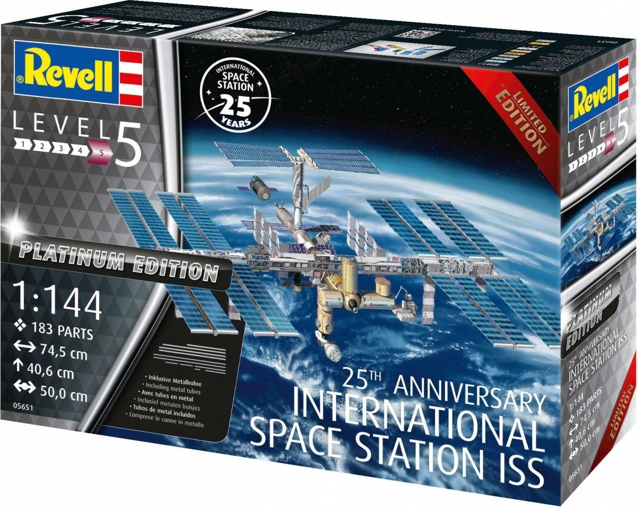 Set model plastik Revell 05651, International Space Station ISS, 1:144, 183 pjesë, Edicioni 25 vjetori Set model plastik Revell 05651, International Space Station ISS, 1:144, 183 pjesë, Edicioni 25 vjetori