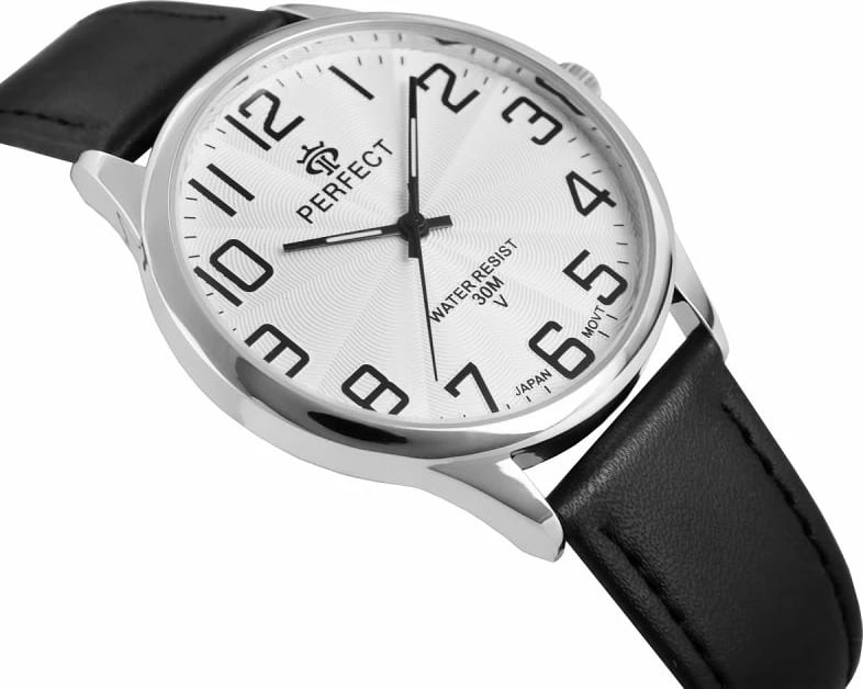 Orë dore për meshkuj PERFECT GXB452-03, e zezë