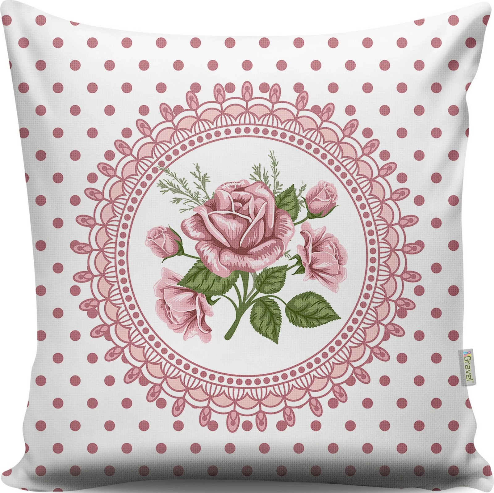 Jastëk dekorativ Evila Originals, shumëngjyrësh, A13085, 43x43cm