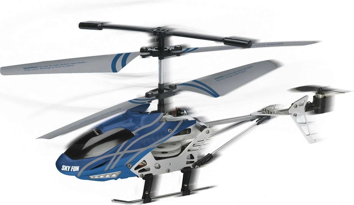 Helikopter me telekomandë Revell RC Sky Fun, 18.5 cm, i zi/blu/gri