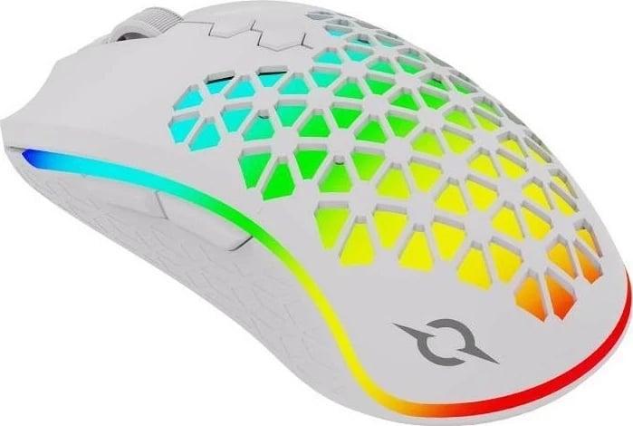 Maus ergonomik Aqirys Polaris, RGB, i bardhë