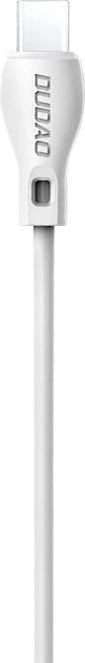 Kabllo USB në USB-C, Dudao L4T, 1m, 2.1A, USB 2.0 480 Mbps, e bardhë