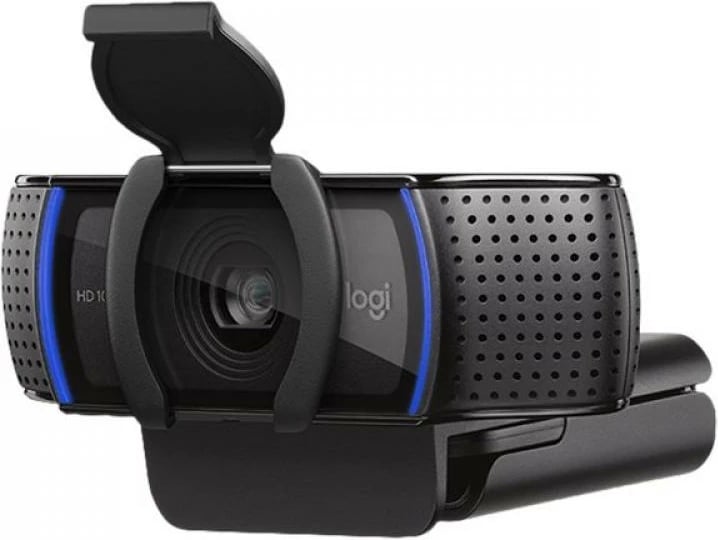 Webcam Logitech HD Pro C920S 1080p 30fps, autofokus, ekspozim automatik, mikrofonë stereo, kapak privatësie, e zezë