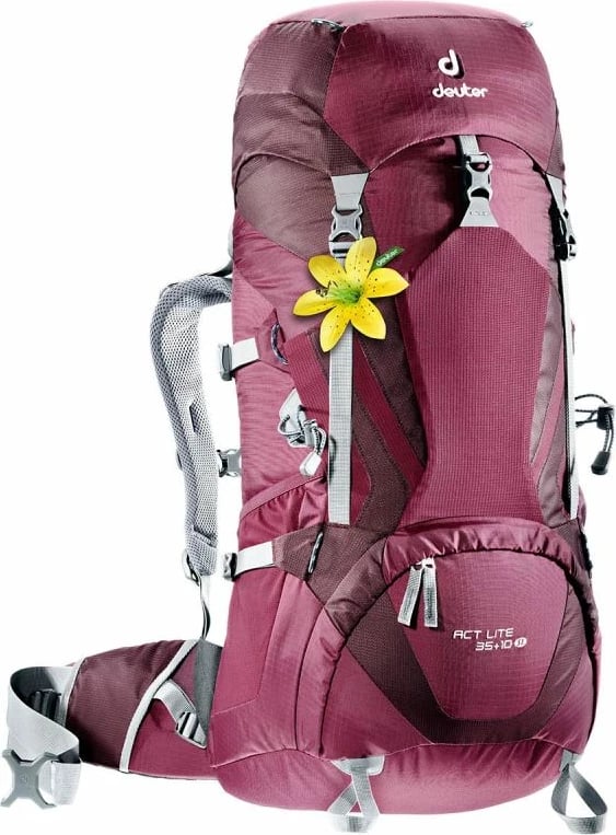 Çantë shpine Deuter për femra, e kuqe