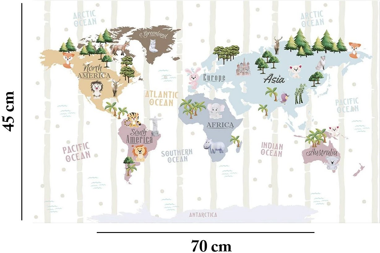 Pikturë dekorative në kanavacë, shumëngjyrëshe, Wallity, 45x70cm