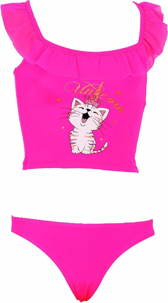 Set bikini dy pjesësh, Jumeon, Betsy, ngjyrë rozë neon