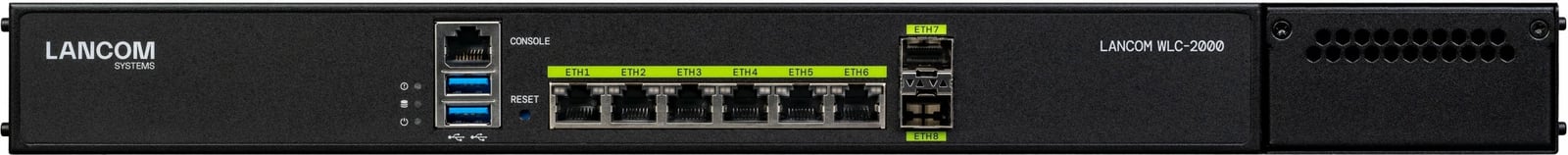 Kontroller Wi-Fi LANCOM WLC-2000, 19U, 2 fan, rackmount, e zezë