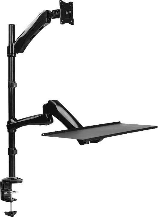 Mbajtës tavoline për monitor dhe tastierë LogiLink BP0030, 13-27 inç, deri 9 kg, e zezë