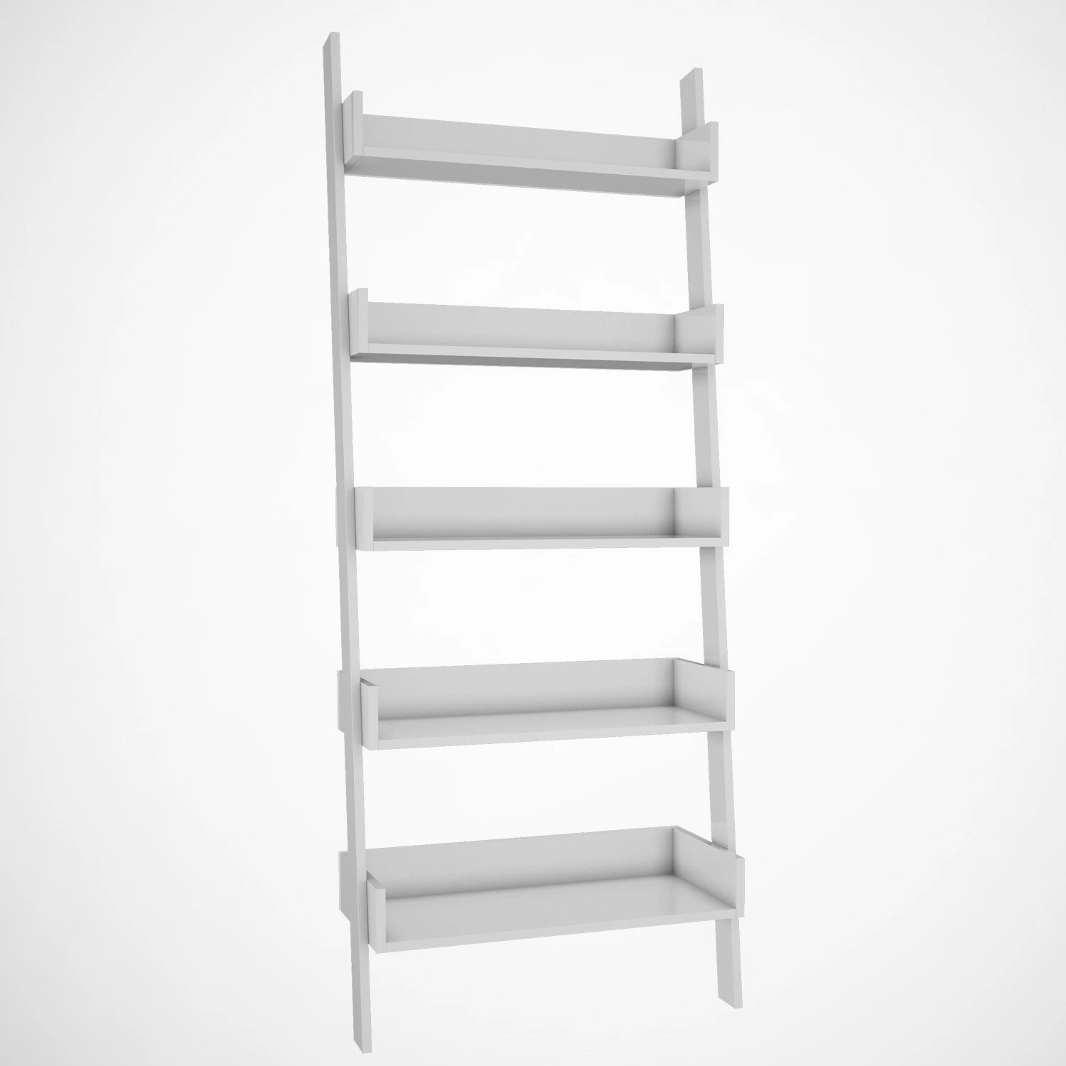 Raft librash Hanah Home, vetëm, i bardhë