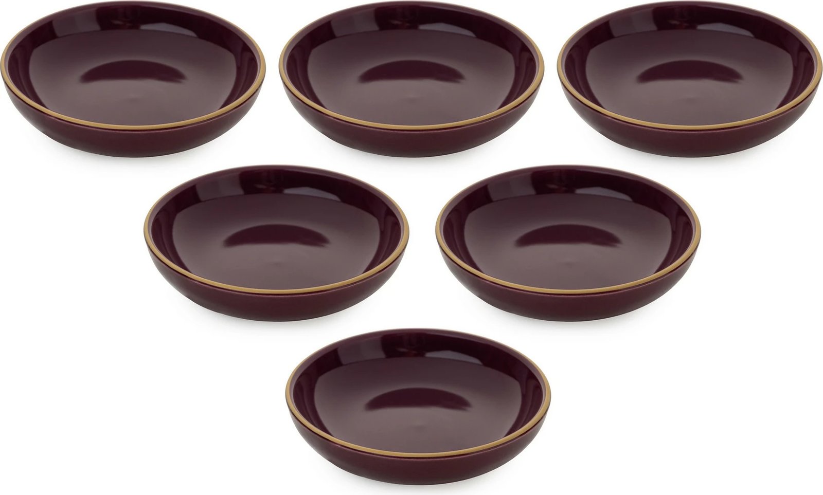 Set tasash për salcë, qeramike, 6 copë, ngjyrë damson, Hermia Concept, ST489006F573A841600MAYD100