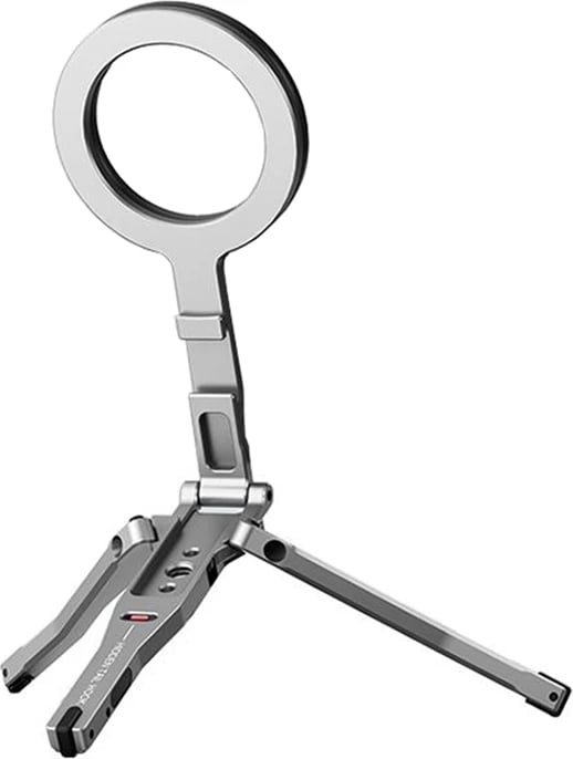 Mbajtës telefoni me tripod PULUZ PU3222H, MagSafe, i palosshëm, 11.7 cm i palosur, unazë 5.8 cm, gri