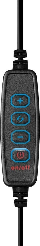 Dritë LED me mbajtëse celulari LogiLink AA0150, 7 inch, USB, e zezë