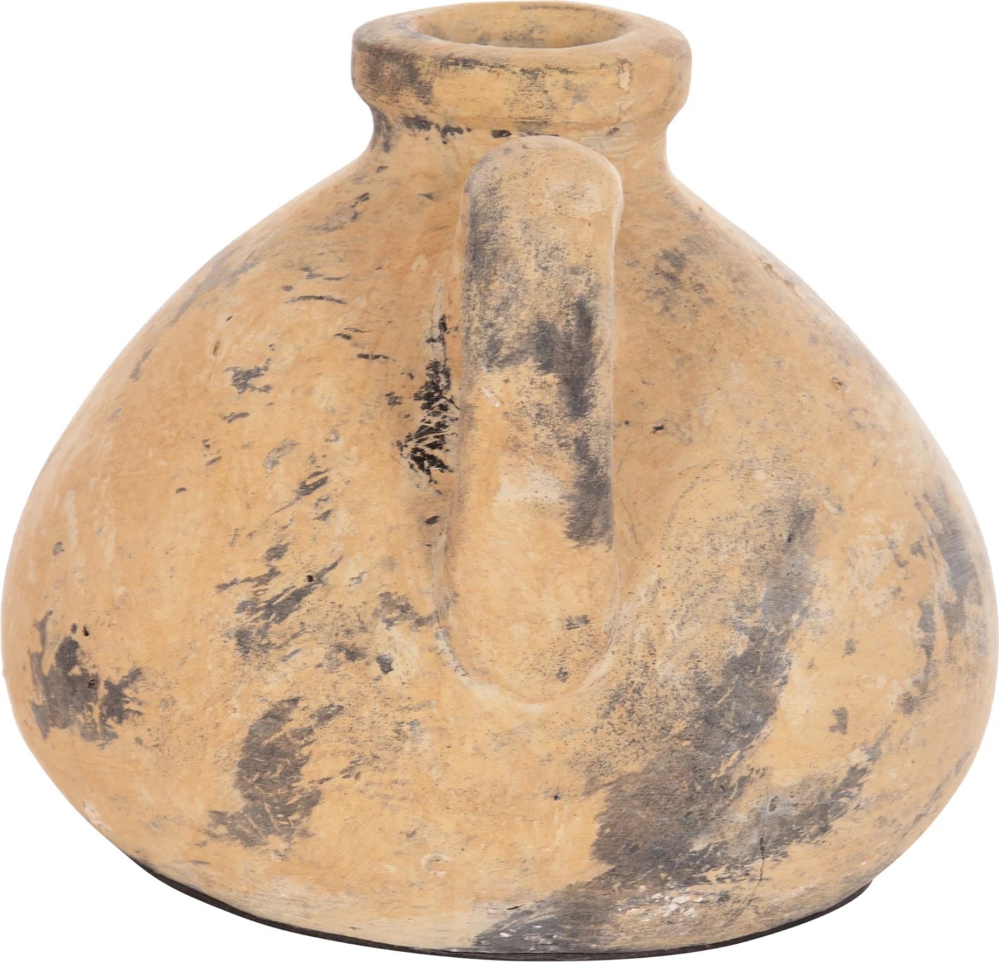 Vazo dekorative tavoline VERMO, terrakotë, bezhë e fërkuar, Φ22x17Hcm Vazo dekorative tavoline VERMO, terrakotë, bezhë e fërkuar, Φ22x17Hcm