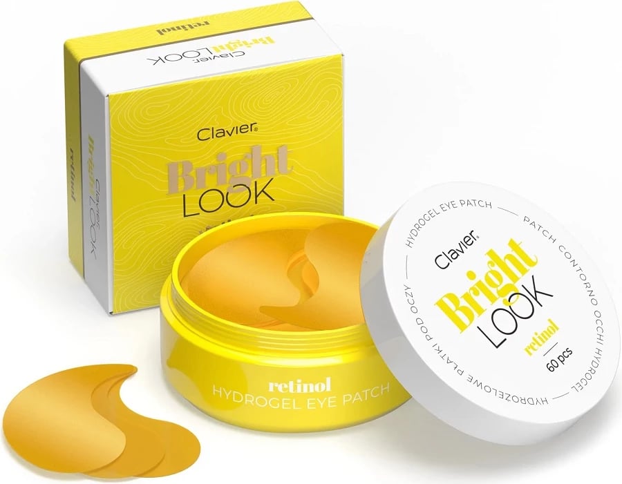 Patches nën sy hidrogel për femra Clavier Bright Look Retinol, 60 copa