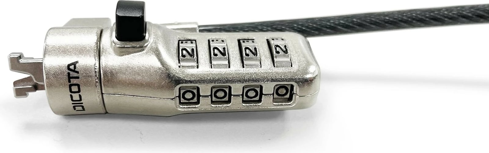 Kabllo sigurie DICOTA D31933, kombinim 4-shifror, 2m, Kensington, zink, antracit
