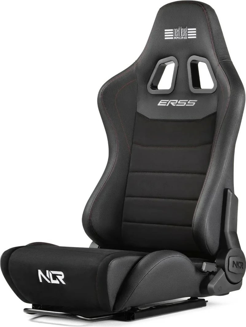 Karrige sim racing Next Level Racing ERS5 Elite, lëkurë PU dhe zamshe, e zezë