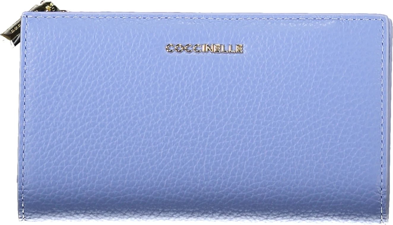 Portofol për femra COCCINELLE Metallic Soft, kaltër e çelët