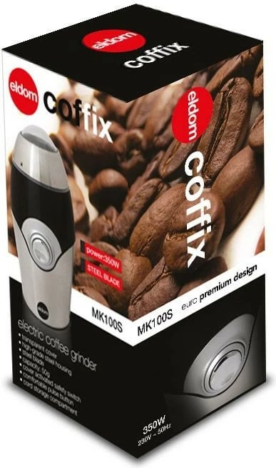 Bluarëse kafeje Eldom MK100S, 50g, 150W, e zezë/inox