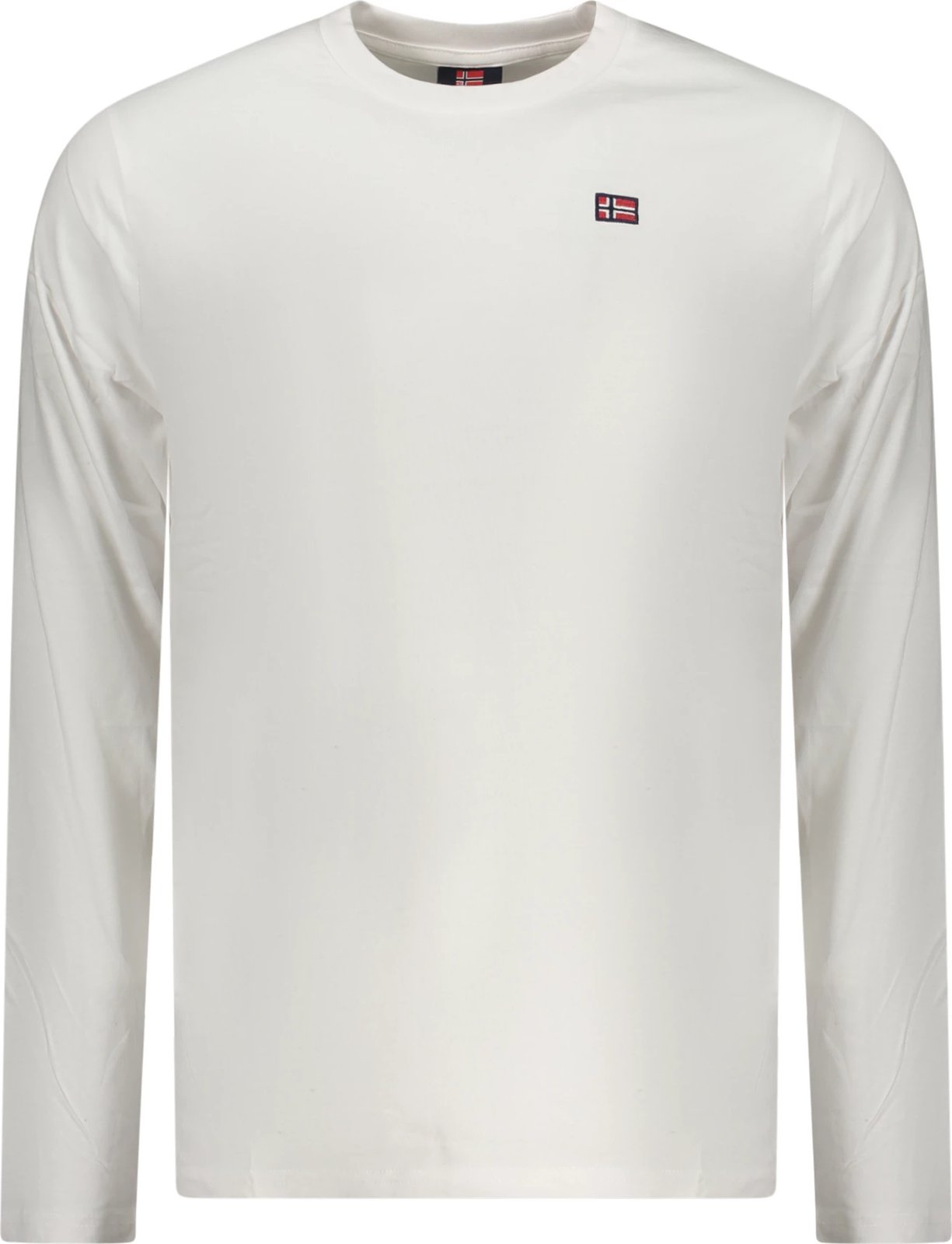 Maicë me mëngë të gjata NORWAY 1963 meshkuj, të bardhë