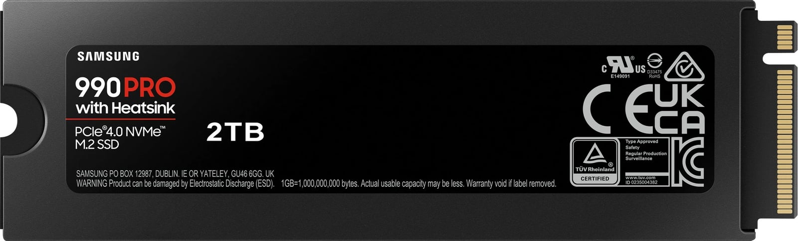 SSD Samsung 990 PRO, 2 TB, M.2, 7450 MB/s