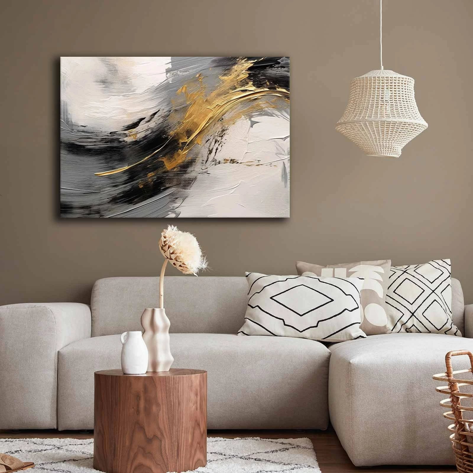 Pikturë dekorative në kanavacë, shumëngjyrëshe, 70x100cm, Wallity, 70100GSC-006