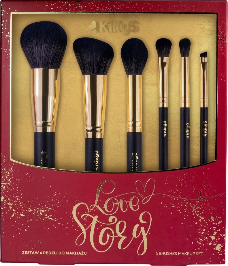 Set furçash për grim KillyS Love Story për femra 6 copë