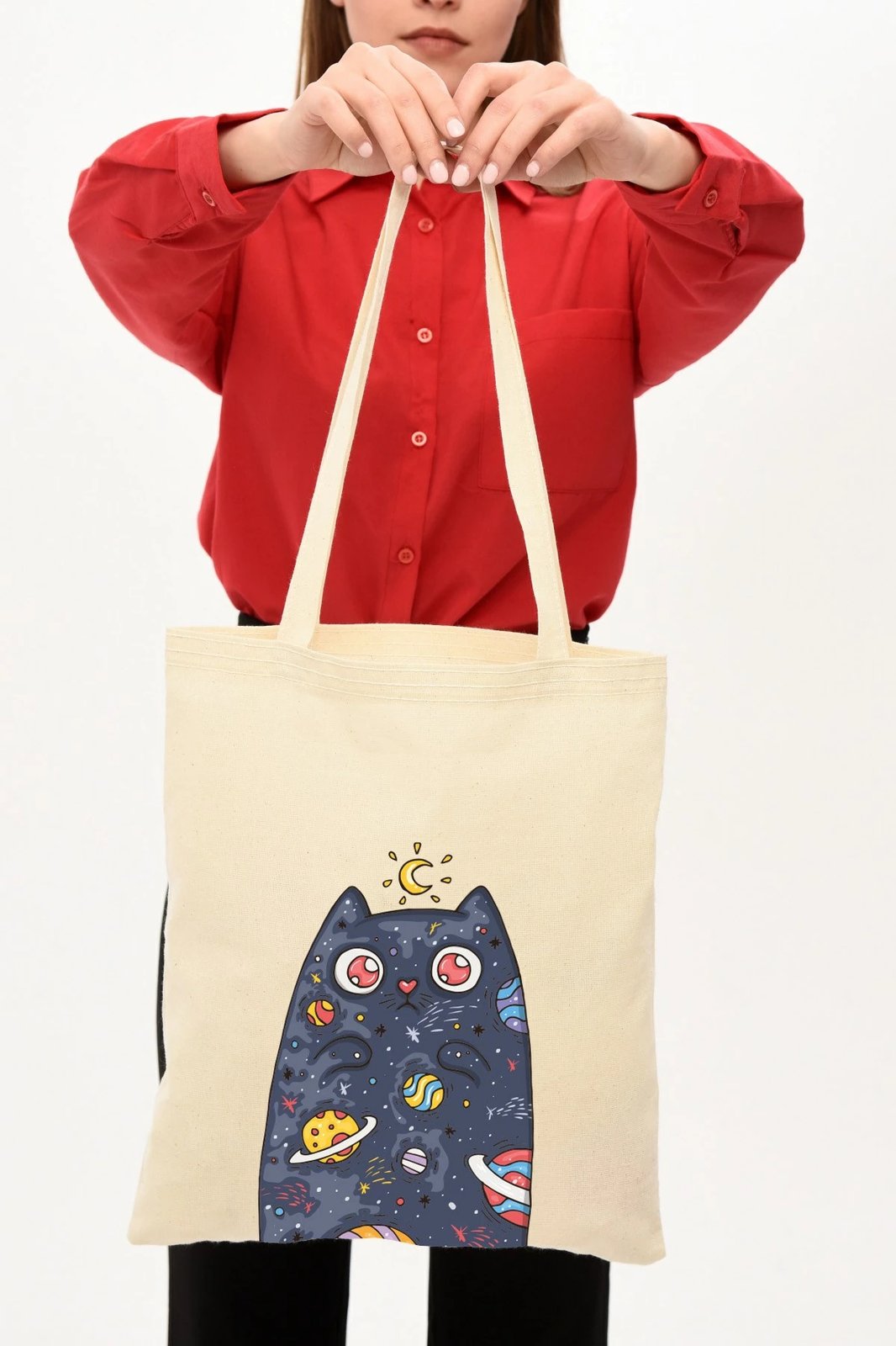 Çantë Tote Zoozie Bags, krem, 35x40cm, 0314