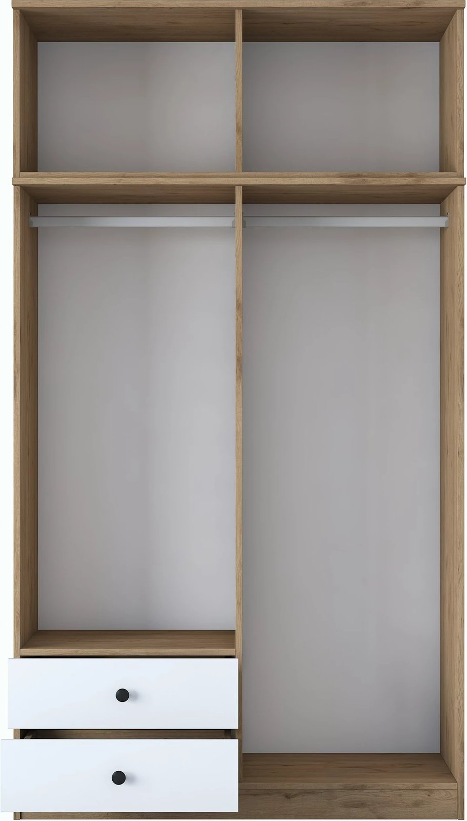 Dollap Hanah Home, BA121 - 2696, ngjyrë arr dhe e bardhë