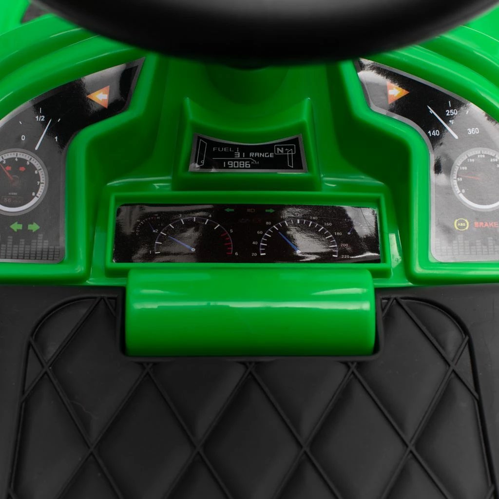 Auto lodër ride-on, Baby Mix, Racer, me panel zëri, 12m+, ngarkesa 25 kg, jeshile