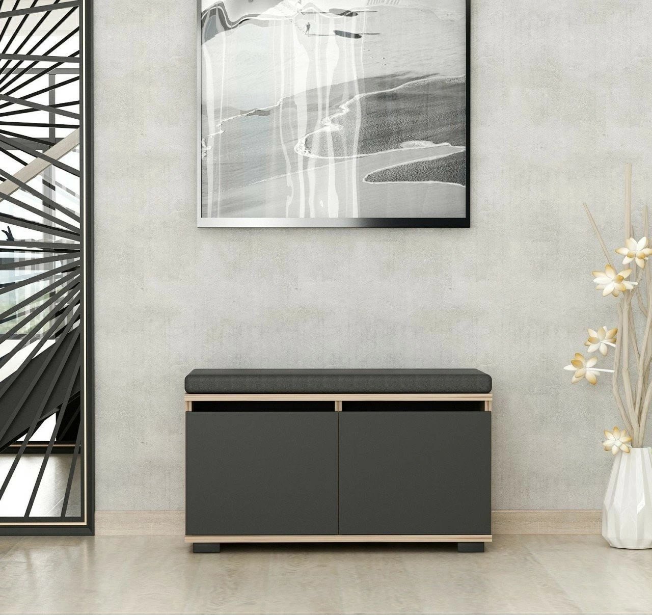 Dollap për këpucë Hanah Home Drago, ngjyrë arre dhe e zezë